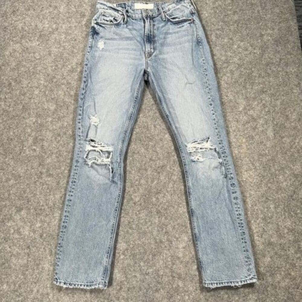 Mother Jeans Womens Size 26 Light Wash Superior Dazzler Ankle Mid Rise Straight